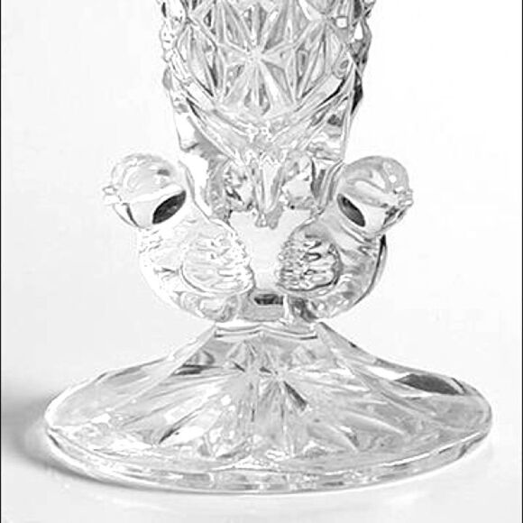 Hofbauer birds crystal vase 7” - Picture 1 of 6